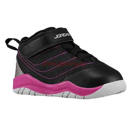 (Black/White/Fuchsia Flash) Jordan Velocity Girls' Toddler Australia Shoes - 06469018